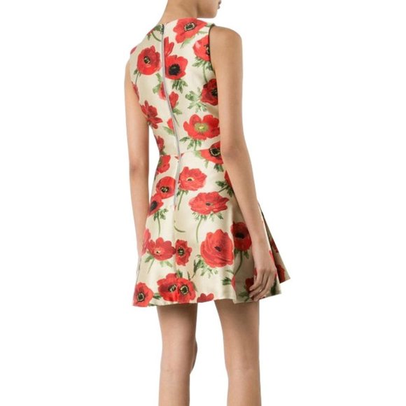 NWOT Alice + Olivia Tanner Poppy Flower Dress, 6 - Picture 2 of 12